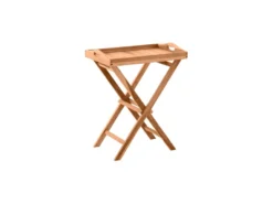 Schlussverkauf 🤩 Coraggio Forma Serviertisch Teak - 60/65/40 cm in braun ⌛