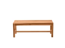 Auslauf 🔔 Coraggio Forma Gartenbank Teak - 120/45/42 cm in braun 🌟 -Gartenmöbel Verkaufs-Shop 11020007 02 frontal nebenbild