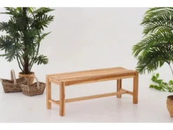 Auslauf 🔔 Coraggio Forma Gartenbank Teak - 120/45/42 cm in braun 🌟 -Gartenmöbel Verkaufs-Shop 11020007 04 milieu nebenbild