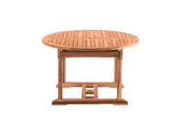 Bestes Angebot 🌟 Coraggio Forma Gartentisch Teak - 120/75/120-170 cm in braun ✔️ -Gartenmöbel Verkaufs-Shop 11020016 04 frontal nebenbild