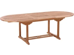 Besorgen 🔔 Coraggio Forma Gartentisch Teak - 100/75/180-240 cm in braun 🌟