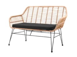 Bestpreis 😍 Coraggio Forma Sitzbank Viborg - 120/85/69 cm in schwarz 😀 -Gartenmöbel Verkaufs-Shop 25004657 a freisteller nebenbild