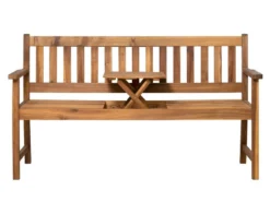 Auslauf 🔔 Gartenbank Akazie - 157/90/60 cm in braun ✨ -Gartenmöbel Verkaufs-Shop 25018129 freisteller funktion 01