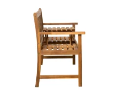 Auslauf 🔔 Gartenbank Akazie - 157/90/60 cm in braun ✨ -Gartenmöbel Verkaufs-Shop 25018129 freisteller funktion 03