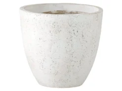 Auslauf 🌟 Jardini Blumentopf Crack Cim - 36/40 cm in weiß 🎉