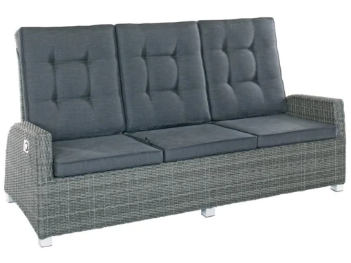 Bestpreis ❤️ Jardini Loungesofa Barcelona 3-Sitzer - 210/108/90 cm in grau 🌟 -Gartenmöbel Verkaufs-Shop 5521199 0439940 1 22118500