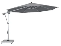 Bestpreis 🎉 Doppler Sonnenschirm Expert - 250/350 cm in dunkelgrau 😉