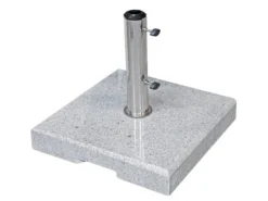 Blitzangebot ✨ Jardini Schirmständer Granit - 38/7/38 cm in hellgrau 🤩