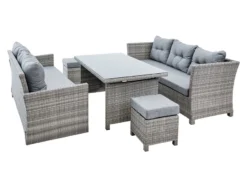 Schlussverkauf 🔔 Jardini Gartenmöbel-Set Amrum 5-teilig in grau ❤️ -Gartenmöbel Verkaufs-Shop 6360991 0540875 4 23717236