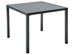 Budget 🎉 Jardini Gartentisch Bali - 87/68/87 cm in dunkelgrau 👏