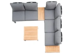 Bestpreis 💯 Jardini Loungegarnitur Brazil 4-teilig in grau 😉 -Gartenmöbel Verkaufs-Shop 6361117 0540955 9 23754519