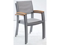 Aktion 😍 Jardini Stapelstuhl Sylt - 58/88/59 cm in hellgrau 🛒 -Gartenmöbel Verkaufs-Shop 6361471 0541171 1 23765780