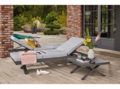 Besorgen ⭐ Jardini Loungesofa Rieke 3-Sitzer - 218/87,5/75,5 cm in grau 😉 -Gartenmöbel Verkaufs-Shop 6361518 0541211 2 23773353