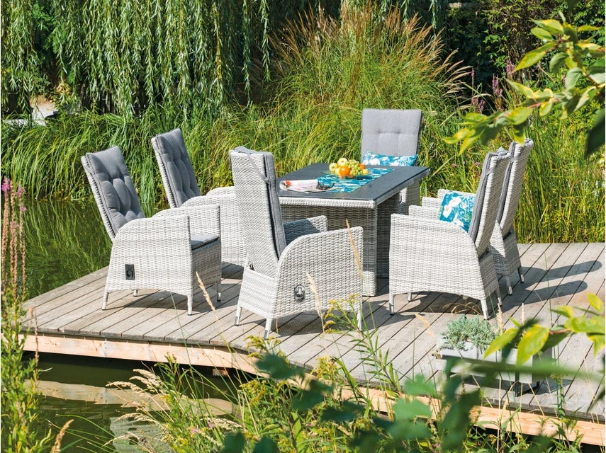 Brandneu ❤️ Jardini Gartenstuhl London - 65/112/62 cm in grau ⭐ 2 Brandneu ❤️ Jardini Gartenstuhl London - 65/112/62 cm in grau ⭐ – Bild 2