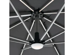 Aktion 🎁 Jardini Sonnenschirm Sunlight - 250/260/250 cm in dunkelgrau ⌛ -Gartenmöbel Verkaufs-Shop 6371795 0545131 1 23895800