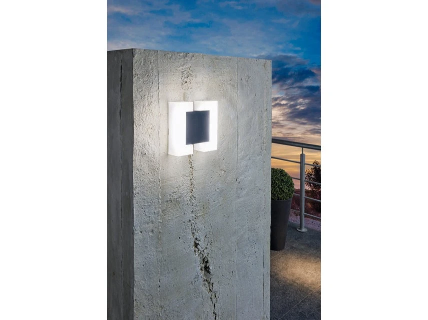 Angebote 👏 Außenwandleuchte Sitia - 18/18/18 cm in dunkelgrau 🌟 2 Angebote 👏 Außenwandleuchte Sitia - 18/18/18 cm in dunkelgrau 🌟 – Bild 2