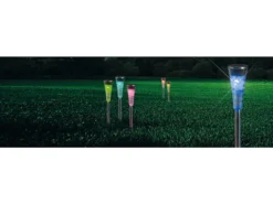 Bestpreis 💯 Solarleuchte Solar 5-teilig in silberfarben 😉 -Gartenmöbel Verkaufs-Shop 6477424 0558849 1 23003172