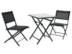 Auslauf 😀 Doppler Balkonmöbel-Set Expert 3-teilig in grau 👍