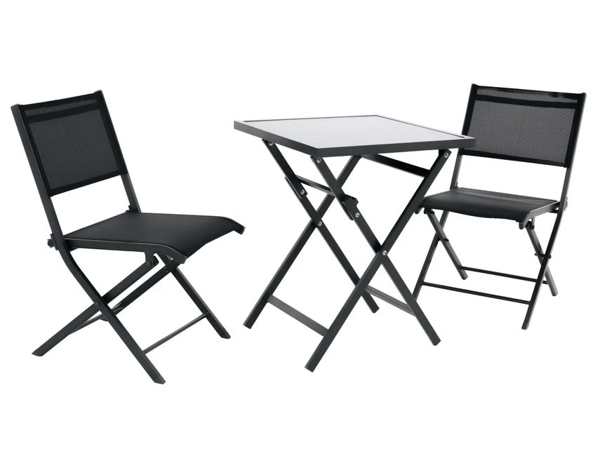 Auslauf 😀 Doppler Balkonmöbel-Set Expert 3-teilig in grau 👍 1 Auslauf 😀 Doppler Balkonmöbel-Set Expert 3-teilig in grau 👍