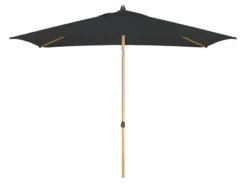 Blitzangebot 😀 Doppler Sonnenschirm Act Wood Push-Up - 250/252/200 cm in dunkelgrau ✔️