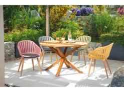 Auslauf ✨ Jardini Gartenstuhl Siena - 55/80/54,5 cm in pink 🥰 -Gartenmöbel Verkaufs-Shop 6536726 0572942 5 24249907