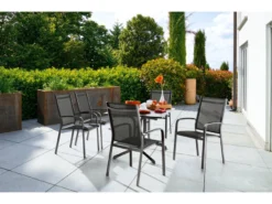 Brandneu 💯 Stapelstuhl Meran - 61/98/57 cm in grau ⌛ -Gartenmöbel Verkaufs-Shop 6538934 0573503 1 24370504