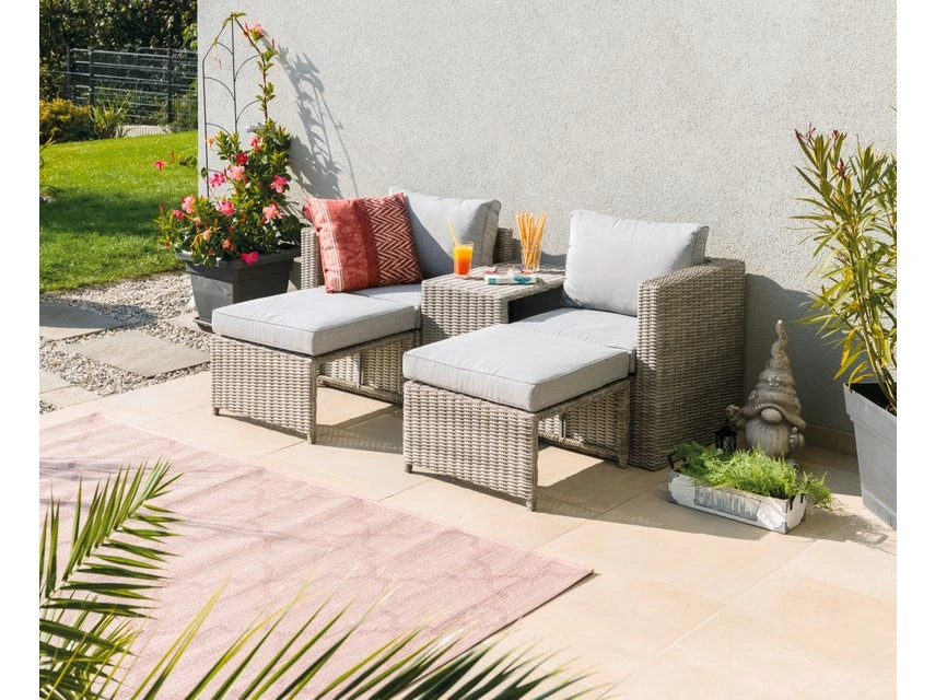 Am billigsten 🔔 Jardini Loungegarnitur Honolulu 5-teilig in grau 😉 3 Am billigsten 🔔 Jardini Loungegarnitur Honolulu 5-teilig in grau 😉 – Bild 3