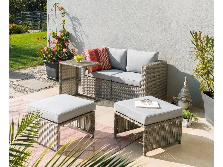 Am billigsten 🔔 Jardini Loungegarnitur Honolulu 5-teilig in grau 😉 4 Am billigsten 🔔 Jardini Loungegarnitur Honolulu 5-teilig in grau 😉 – Bild 4