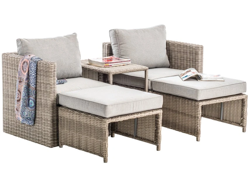 Am billigsten 🔔 Jardini Loungegarnitur Honolulu 5-teilig in grau 😉 7 Am billigsten 🔔 Jardini Loungegarnitur Honolulu 5-teilig in grau 😉 – Bild 7