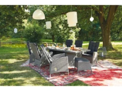 Budget 😍 Jardini Gartenstuhl Barcelona - 65/112/62 cm in grau 🔔 -Gartenmöbel Verkaufs-Shop 6544938 0576036 2 22118170