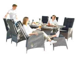 Budget 😍 Jardini Gartenstuhl Barcelona - 65/112/62 cm in grau 🔔 -Gartenmöbel Verkaufs-Shop 6544940 0576036 4 22118170