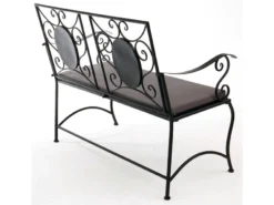 Bester Verkauf ✨ Jardini Gartenbank Rosi - 116/90/56 cm in schwarz ⌛ -Gartenmöbel Verkaufs-Shop 6544982 0576069 2 24295041