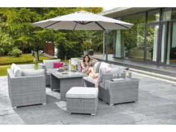 Blitzangebot ⭐ Jardini Loungetisch/Hocker Rügen - 66/44/66 cm in grau ⭐ -Gartenmöbel Verkaufs-Shop 6545246 0576259 23772991