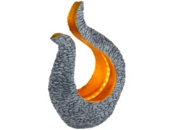 Bestes Angebot 🥰 Solarleuchte Skulptur - 24/35/11 cm in grau 🤩