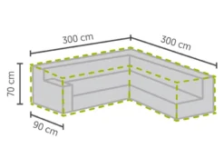 Bestes Angebot ⌛ Winza Schutzhülle für Loungemöbel - 300/90/70/300/90 cm in grau 💯 -Gartenmöbel Verkaufs-Shop 6553380 0577882 5 24412471