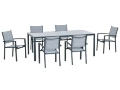 Coupon 🎁 Gartentisch Kamira - 100/75/201 cm in grau 🔥 -Gartenmöbel Verkaufs-Shop 6627672 0582947 3 23259030