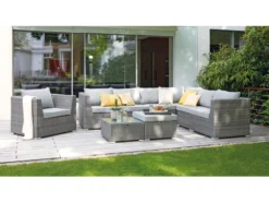 Brandneu 🌟 Jardini Loungesofa-Mittelteil Rügen - 66/45/84 cm in grau 🔔 -Gartenmöbel Verkaufs-Shop 6627757 0583033 2 23772925