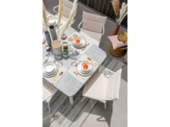 Am billigsten ✨ Lafuma Gartentisch Ancone - 220/76/104 cm in weiß ⌛ -Gartenmöbel Verkaufs-Shop 6631307 0584410 1 24008395