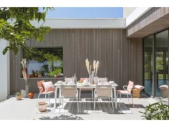 Am billigsten ✨ Lafuma Gartentisch Ancone - 220/76/104 cm in weiß ⌛ -Gartenmöbel Verkaufs-Shop 6631316 0584410 4 24008395