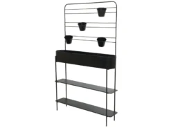 Bestpreis 💯 Jardini Pflanztisch Ares - 96/155/22 cm in schwarz 👍