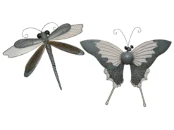 Schlussverkauf 😉 Jardini Wandhänger Insekt - 28/49/5 cm in grau 🔔 -Gartenmöbel Verkaufs-Shop 6746773 0603022 24296263