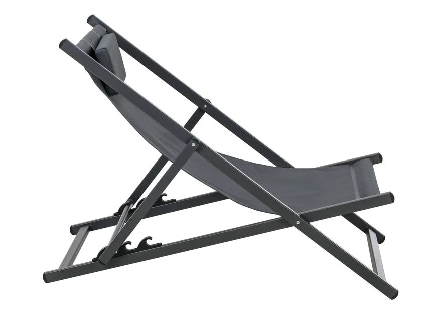 Aktion 🛒 Jardini Liegestuhl Rocky - 61/78,5/108,5 cm in dunkelgrau 🌟 6 Aktion 🛒 Jardini Liegestuhl Rocky - 61/78,5/108,5 cm in dunkelgrau 🌟 – Bild 6