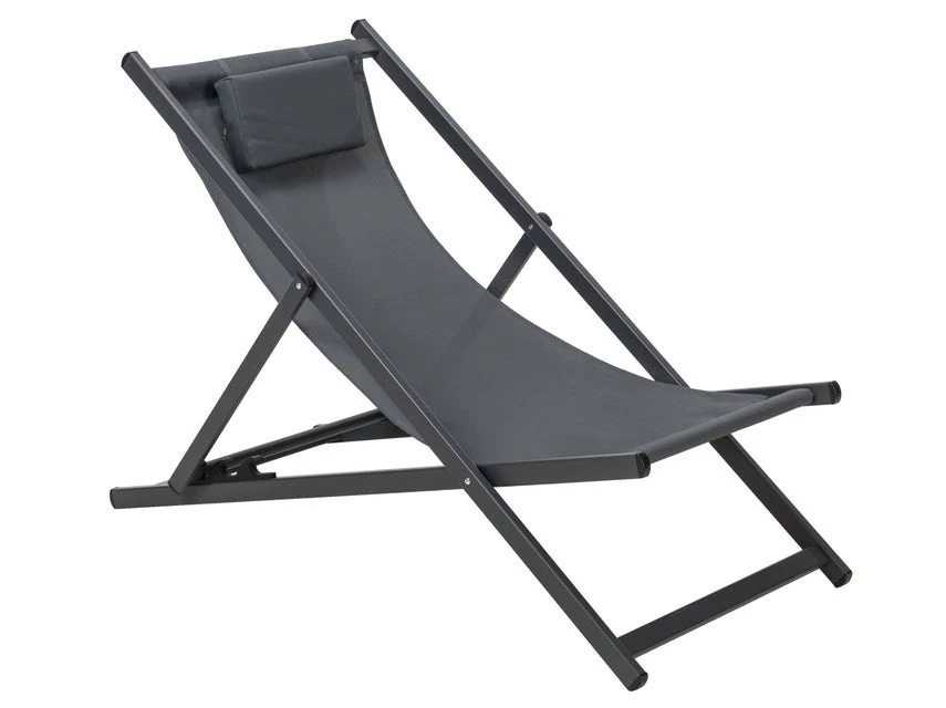 Aktion 🛒 Jardini Liegestuhl Rocky - 61/78,5/108,5 cm in dunkelgrau 🌟 1 Aktion 🛒 Jardini Liegestuhl Rocky - 61/78,5/108,5 cm in dunkelgrau 🌟