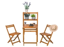 Bestes Angebot 🌟 Jardini Balkonmöbel-Set Mantua 3-teilig in braun 👍