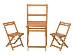 Bestes Angebot 🌟 Jardini Balkonmöbel-Set Mantua 3-teilig in braun 👍 -Gartenmöbel Verkaufs-Shop 6748007 0603277 3 24580278