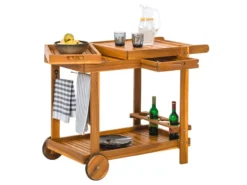 Bestes Angebot ⭐ Jardini Servierwagen Costa Rica - 100/80/60 cm in braun 💯 -Gartenmöbel Verkaufs-Shop 6748091 0603359 3 24607147