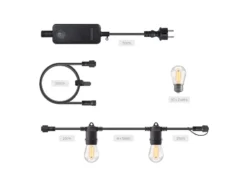 Billig ✔️ Outdoor-Lichterkette Smart String Light - 500 cm in schwarz ❤️ -Gartenmöbel Verkaufs-Shop 6749790 0603653 14 24679203
