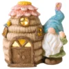 Bester Verkauf 👏 Jardini Dekofigur Zwerg mit Haus - 32/30,5/23 cm in mehrfarbig 🛒