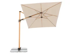 Angebote 😉 Doppler Sonnenschirm Alu Wood AX Ultra - 220/300 cm in braun 🔥 -Gartenmöbel Verkaufs-Shop 6776410 0609967 3 24757348