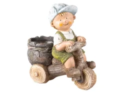 Am billigsten 😀 Jardini Dekofigur Bub auf Dreirad - 26/27,5/13,5 cm in mehrfarbig 👏
